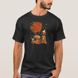 Camiseta Dachshund Dog Autumn Fall Pumpkin Caminhão Mappe D