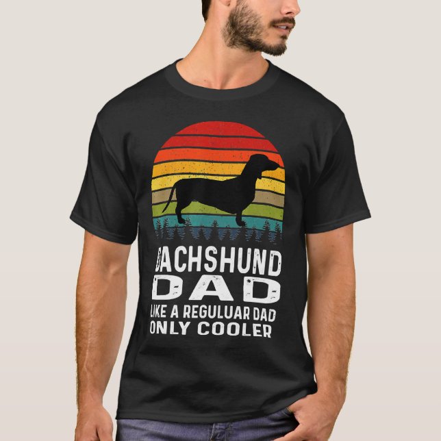 Camiseta Dachshund Dog Retro Doxie (Frente)