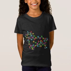 Camiseta Dachshund Dogs Árvore Natal Sweater Xmas Gifts F