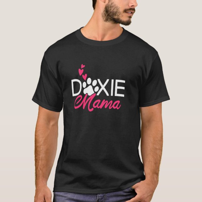 Camiseta Dachshund Doxie Dog Mãe (Frente)