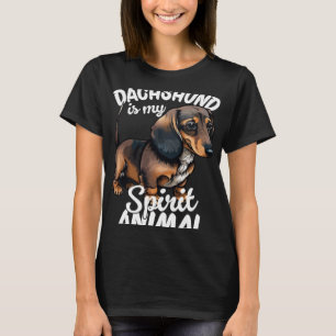 Camiseta Dachshund É Meu Animal Espírito 4