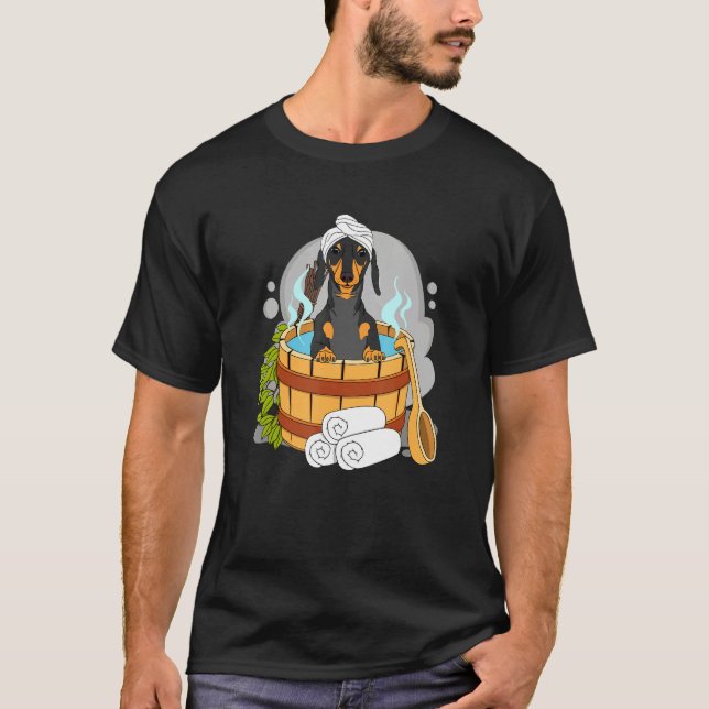 Camiseta Dachshund E Wellness Design (Frente)