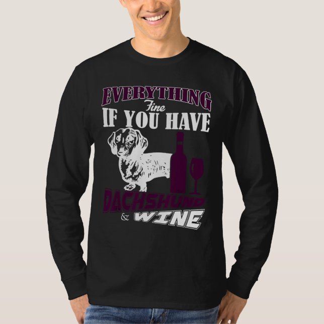 Camiseta Dachshund Fine (Frente)