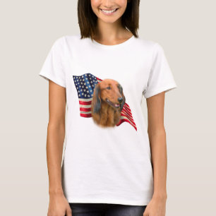 Camiseta Dachshund Flag