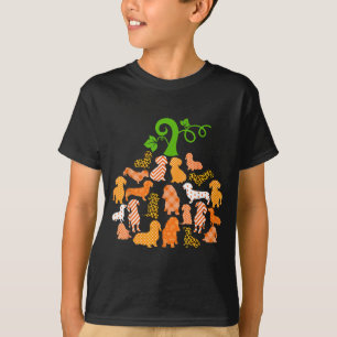 Camiseta Dachshund Forma de Abóbora Xadrez Leopardo Cão Out