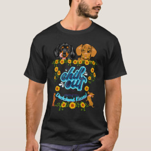 CAMISETA DACHSHUND FUNNY PET WIENER DOG CHILL OUT CUTE 1