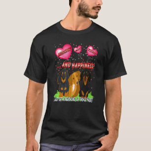 Camiseta Dachshund Funny Wiener Dog Entendendo Amor