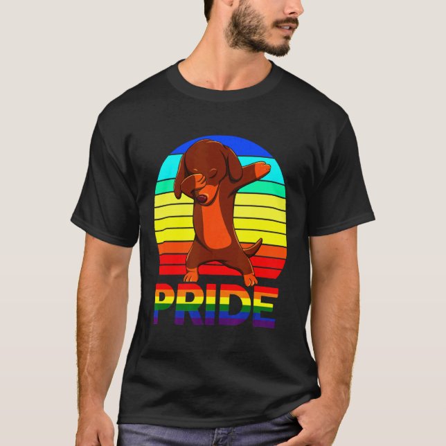 Camiseta Dachshund Gay (Frente)