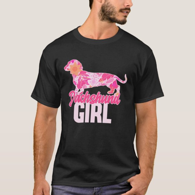 Camiseta Dachshund Girl  3 (Frente)