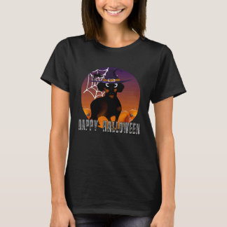 Camiseta Dachshund halloween costume  witch dachshund hallo