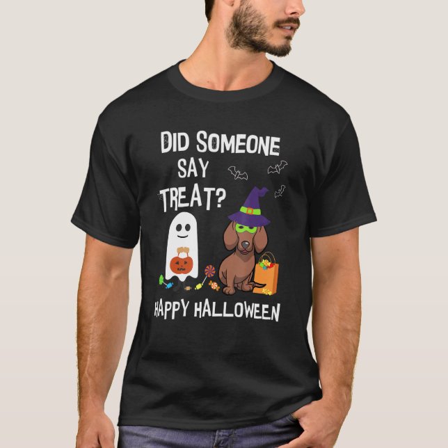 Camiseta Dachshund Halloween Doxie Dachshund Halloween (Frente)