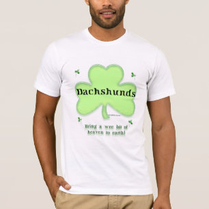 Camiseta Dachshund Heaven; Ruas. Dia de Patrick Dachshund