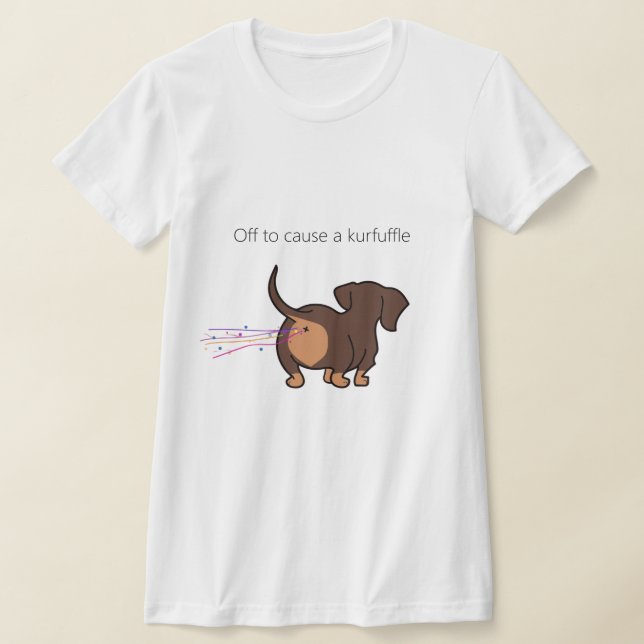 Camiseta Dachshund Kurfuffle (Postura )
