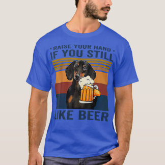 Camiseta Dachshund Levante Sua Mão Se Você Ainda Gosta De C