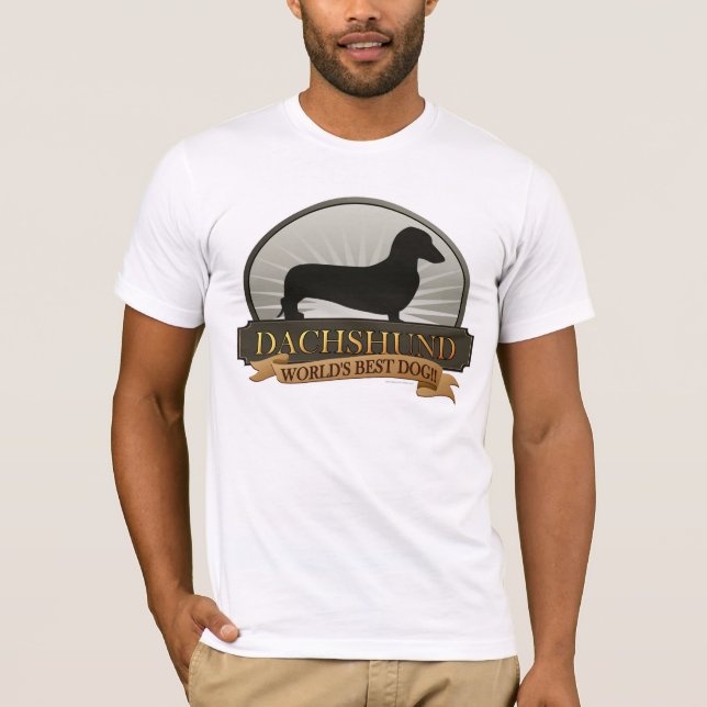 Camiseta Dachshund [liso] (Frente)