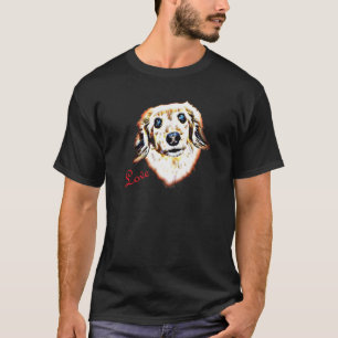 Camiseta Dachshund Love Long Haired Wiener Cachorro Cachorr