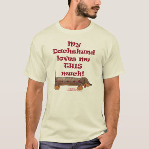Camiseta Dachshund Love Meter