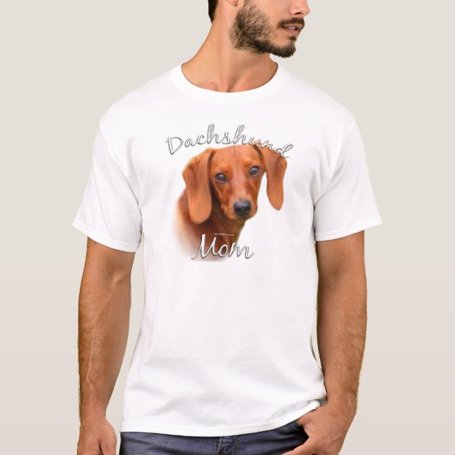 Camiseta Dachshund Mãe 2 (Frente)
