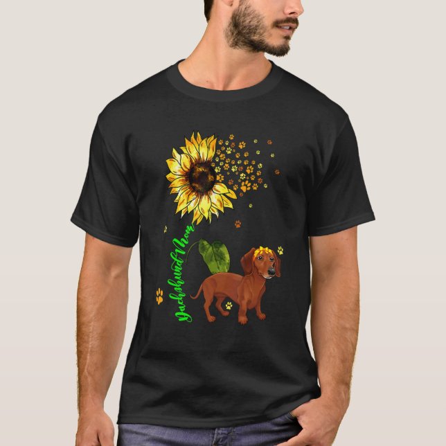 Camiseta Dachshund Mãe Cachorro Cachorro Cachorro Cachorro  (Frente)