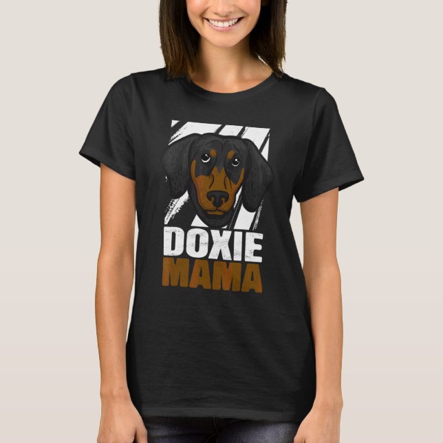 Camiseta Dachshund Mãe Doxie Mama (Frente)