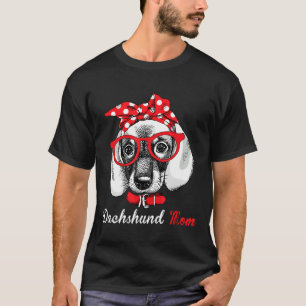 Camiseta Dachshund Mãe Doxie Wiener Fala Dia Da Mãe