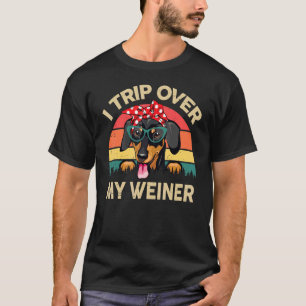 Camiseta Dachshund Mãe, Eu Viajei Por Causa Do Meu Xixi, Mã