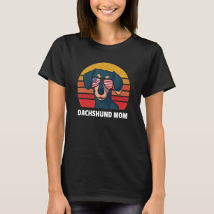 Camiseta Dachshund Mãe Weiner Dog Women