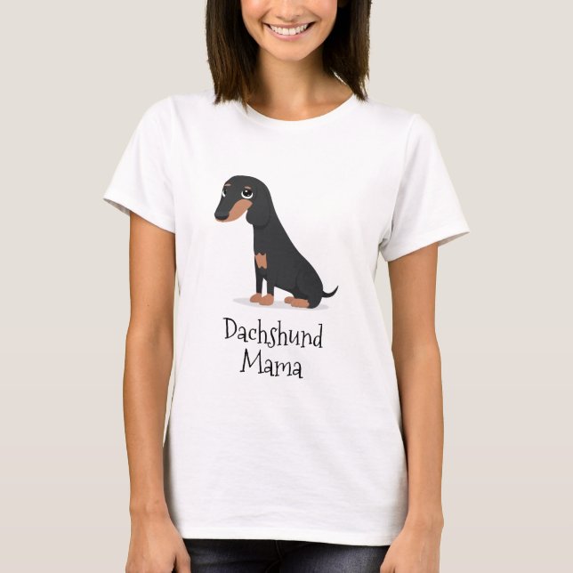 Camiseta Dachshund Mama (Frente)