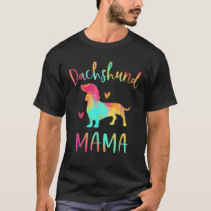 Camiseta Dachshund Mama Colorida Dachshund Dog Mãe