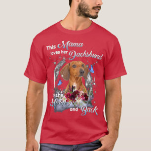 Camiseta Dachshund Mama Dog Lover Proprietário Feliz Dia de