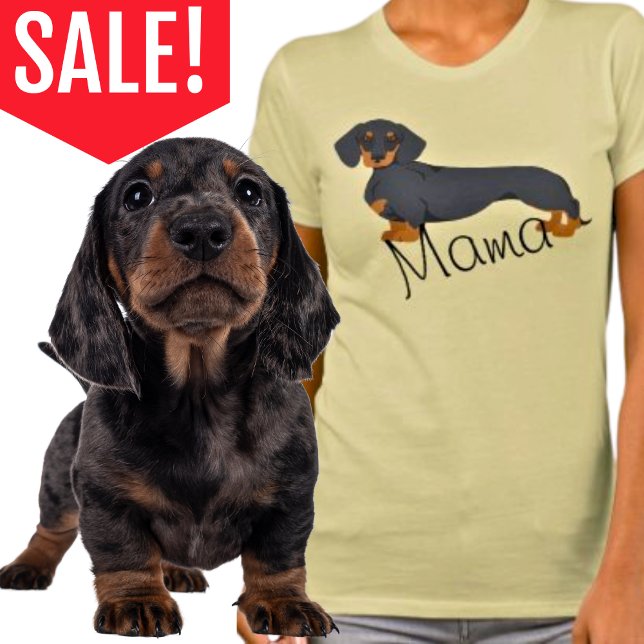 Camiseta Dachshund Mama Doxie Wiener Dog (Criador carregado)