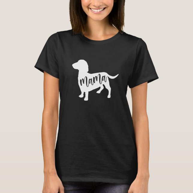Camiseta Dachshund Mama For Teckel sausage hounds Dachshund (Frente)