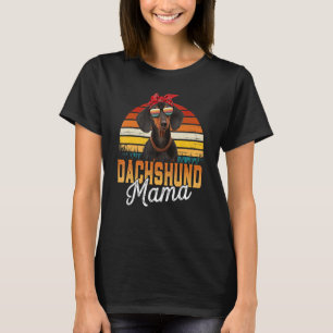 Camiseta Dachshund Mama Melhor Dachshund Mamãe Nunca Mãe da