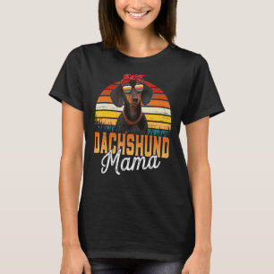 Camiseta Dachshund Mama Melhor Dachshund Mamãe Nunca Mãe da