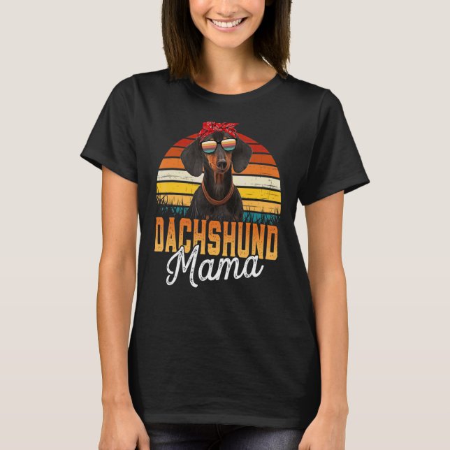 Camiseta Dachshund Mama Melhor Dachshund Mamãe Nunca Mãe da (Frente)