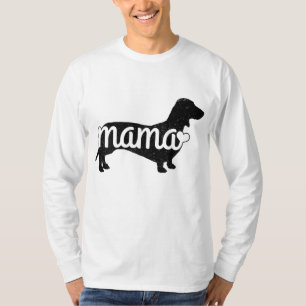 Camiseta Dachshund Mama Wiener Cachorro Doxie Mãe Engraçado