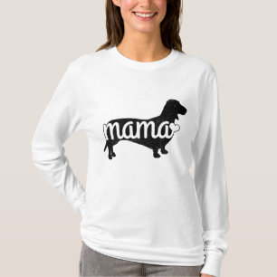 Camiseta Dachshund Mama Wiener Cachorro Doxie Mãe Engraçado
