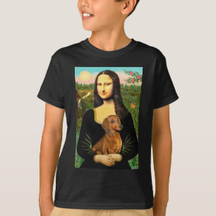 Camiseta Dachshund (marrom1) - Mona Lisa