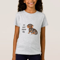 Dachshund My Best Friend Custom Pet Name T-Shirt