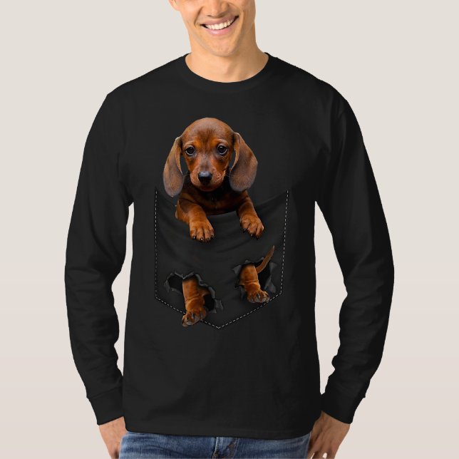 Camiseta Dachshund No Meu Pocket Dachshund Weiner Dog Dift (Frente)