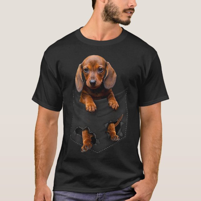 Camiseta Dachshund No Meu Pocket Dachshund Weiner Dog Dift (Frente)