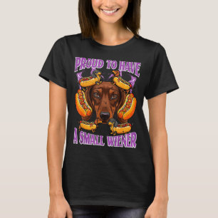 Camiseta Dachshund orgulhoso por ter uma pequena salsicha f