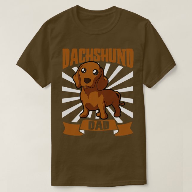 Camiseta Dachshund Pai Dachshund (Frente do Design)