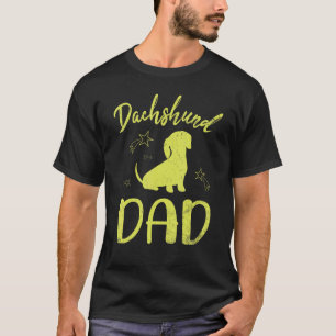 Camiseta Dachshund Pai Feliz Dia do Pai Cães Papa Filho