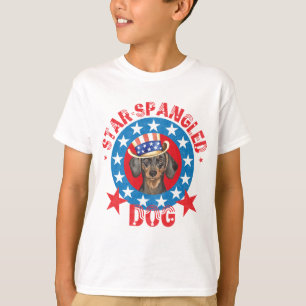 Camiseta Dachshund Patriótico