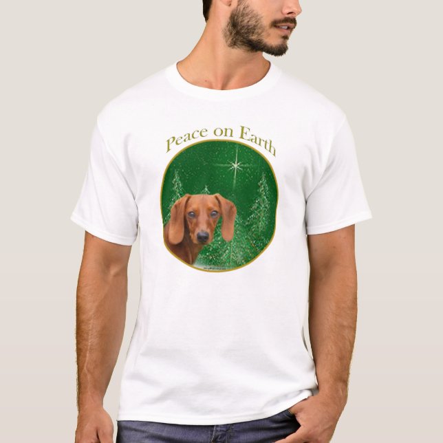 Camiseta Dachshund Peace (Frente)