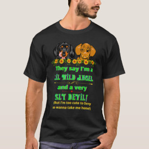 CAMISETA DACHSHUND PET FUNNY WIENER DOG QUER ME LEVAR A HOM