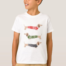 Camiseta Dachshund Pet Ugly Black Christmas Sweer Engraçado