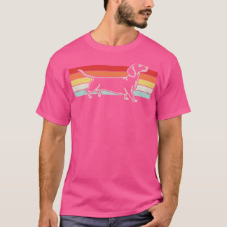Camiseta Dachshund Retro