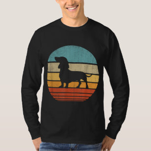 Camiseta Dachshund Retro Vintage 60s 70s Cachorro Protetor
